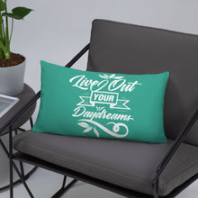 Load image into Gallery viewer, Live Out Your Daydreams - Purple/Green - Basic Pillow
